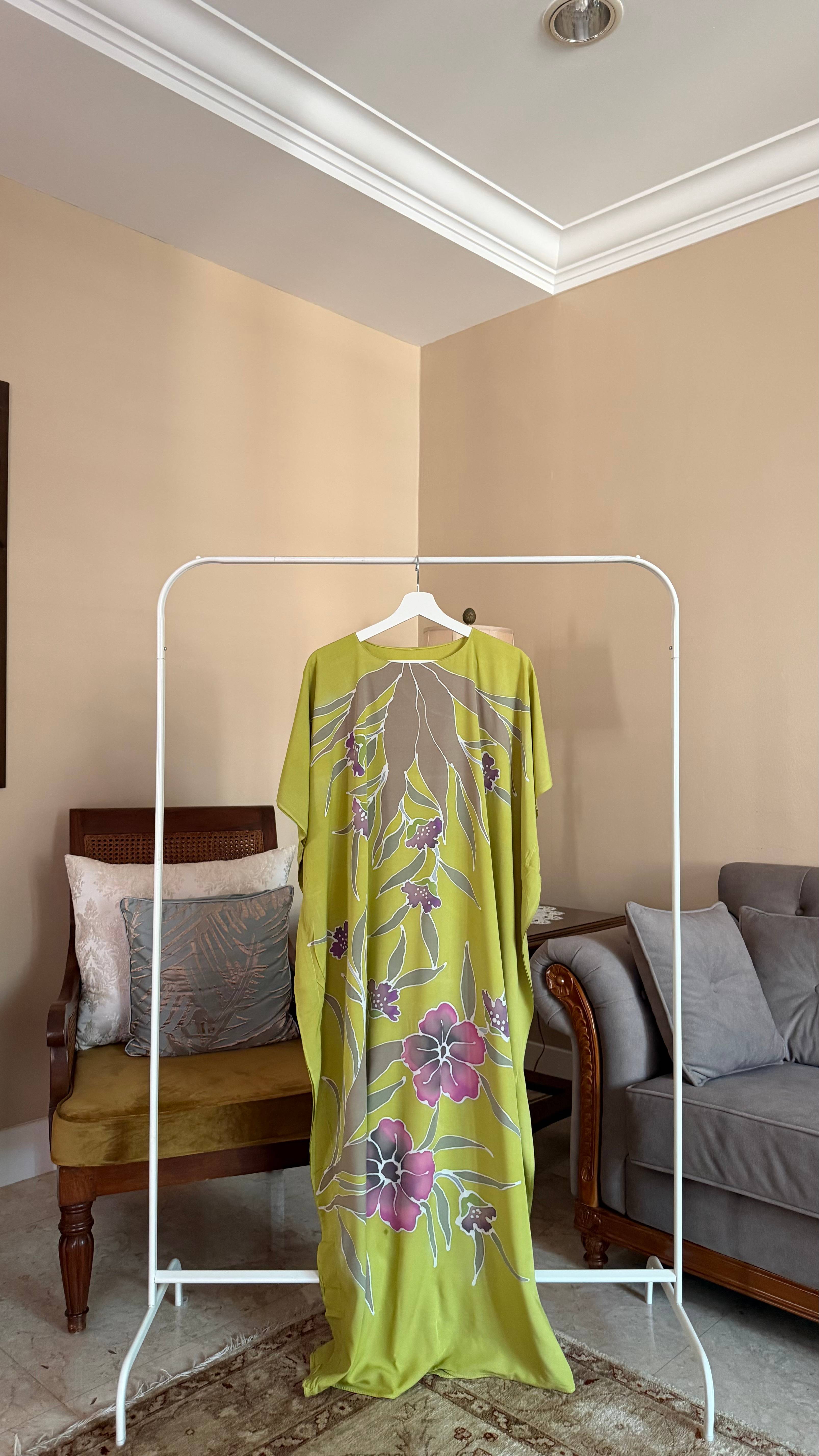 Floral Olive Kaftan