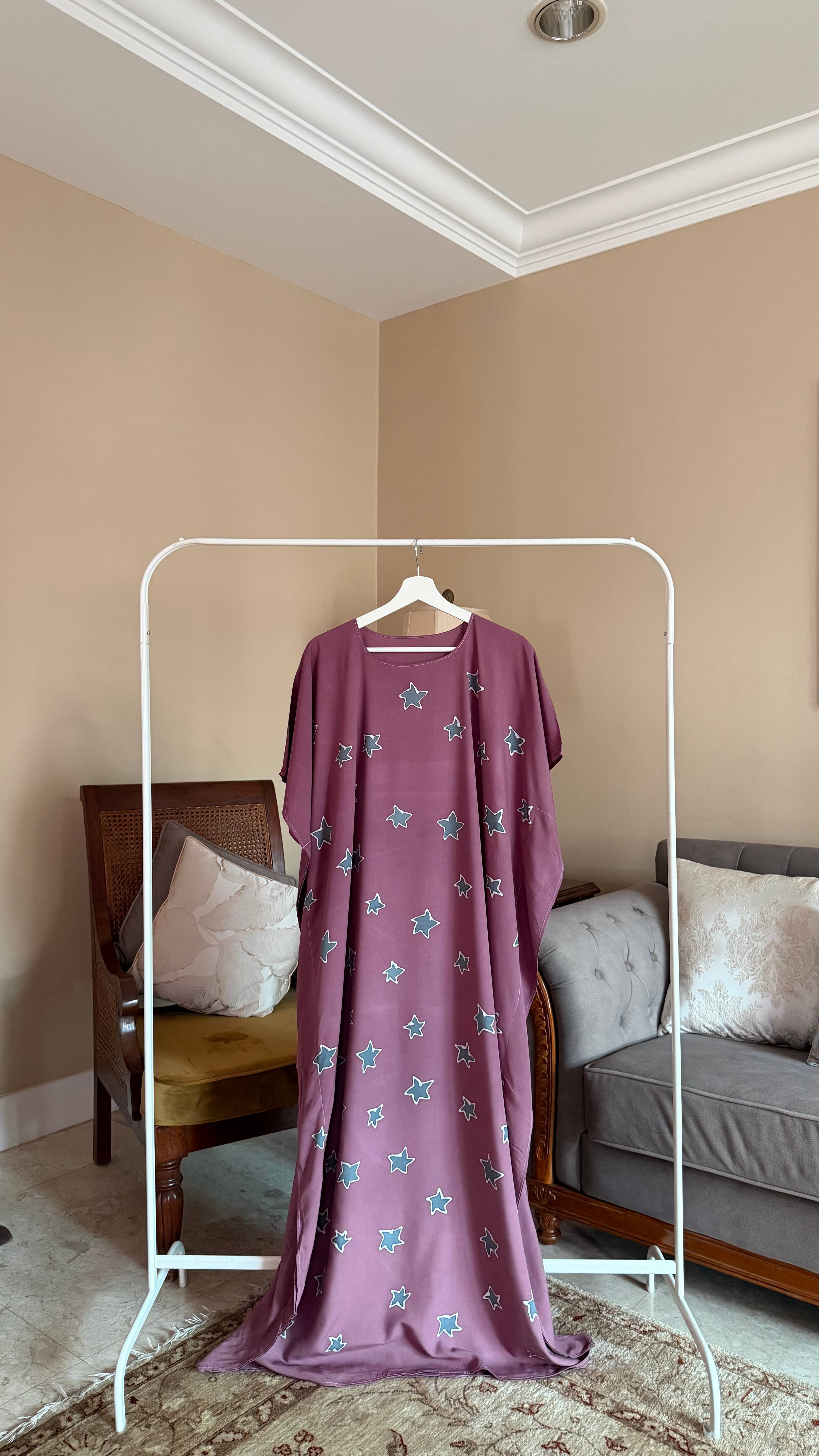Stellar Purple Brown Kaftan