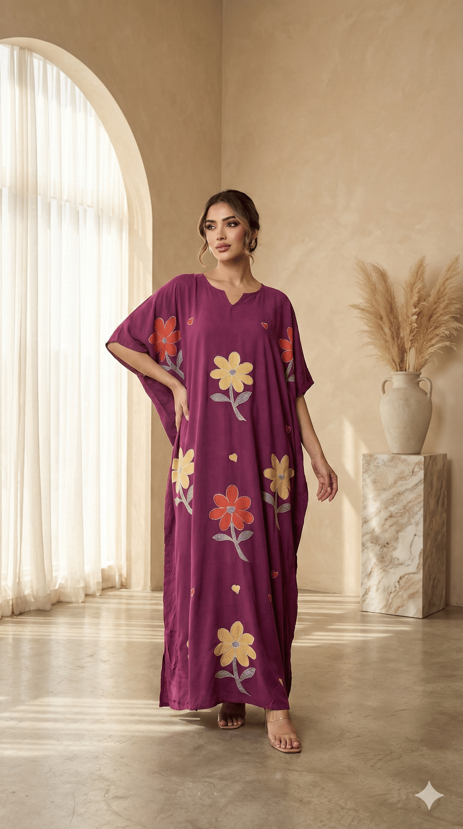 Bloom Pink Kaftan