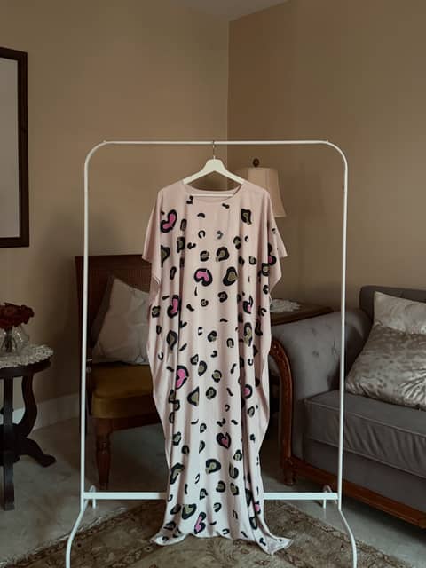 Leopard Nude Kaftan, image 1