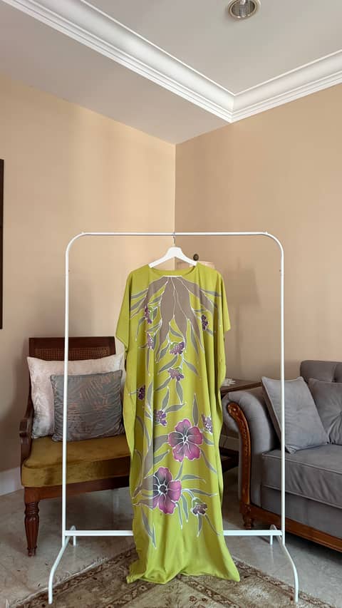Floral Olive Kaftan, image 1