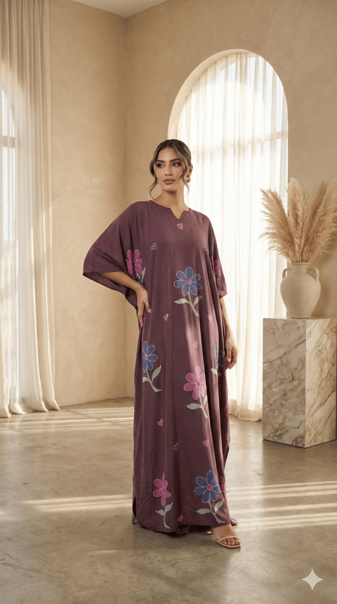 Bloom Purple Kaftan, image 1