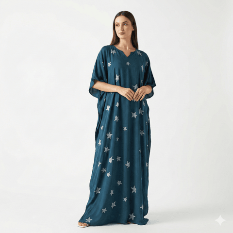 Stellar Teal Kaftan, image 1