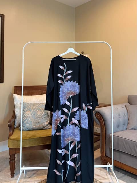 Floral Black Lotus Long Sleeve, image 1